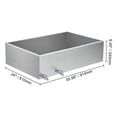 thumbnail image 3 of VEVOR Maple Syrup Evaporator Pan, 35 Gallon, 509 Cups of 8.8oz Maple Syrup, Flat Evaporator Pan with 2 Valves and 3 Heating Methods, 304 Stainless Steel Maple Syrup Pan for Home, Outdoor, 3 of 9