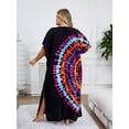 thumbnail image 3 of Plus Size Africa Kaftan Dress for Women Casual Beach Maxi Dresses Summer Vacation Outfits mumu Nightgown Lightweight Holiday Tunic Sleepwear, 3 of 10