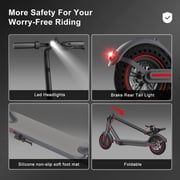 OBX OBX 350W Electric Scooter for Adults: 18 MPH, 16 Mile Range, 8.5 Solid Tires, Foldable Portable E-Scooter for Commute,UL Certified