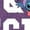 HEATHER PURPLE, variant on Lilo & Stitch - Collegiate Flowers - Youth Girls Fitted Short Sleeve T-Shirt