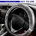 thumbnail image 6 of 200Pcs Disposable Steering Wheel Covers, Clear Plastic Steering Wheel Protector, Steering Wheel Covers with Elastic Trims, Universal Car Protector Accessories, 6 of 6