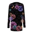 thumbnail image 5 of Women's Fashion Casual Halloween Print Medium Length Cardigan Jacket Coat, 5 of 5