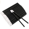 thumbnail image 3 of 100 Stück Einweg Lippenpinsel Stick Lippenstift Pinsel Gloss Stab Applikatoren, Schwarz Ormromra LKX-1400, 3 of 6