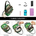 thumbnail image 5 of FORMRS Crossbody Bag for Women Quilted Travel Shoulder Cell Phone Purse with Chain Strap Handbag, Cat Clover Pattern, 5 of 7