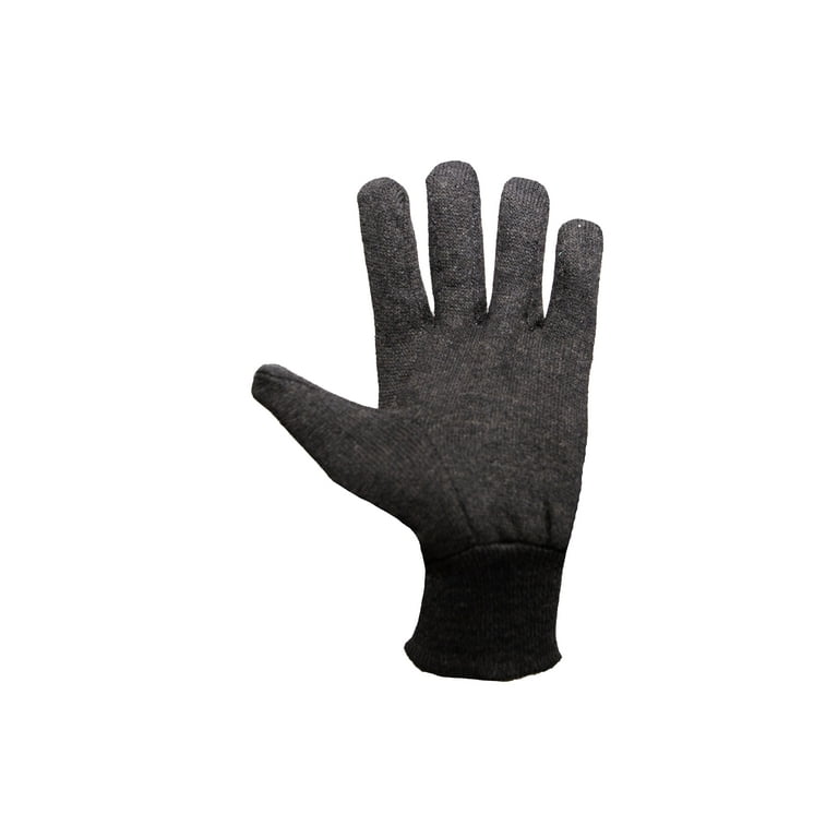 Heavyweight Black Jersey Work Gloves