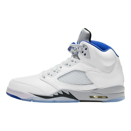 Men's Jordan 5 Retro "Stealth" White/Hyper Royal-Stealth (DD0587 140) - 14