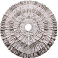 thumbnail image 2 of Brown Ruffle Christmas Tree Skirt, 48 inches Burlap 6-Layer Rustic Xmas Tree Holiday Decorations, 2 of 7