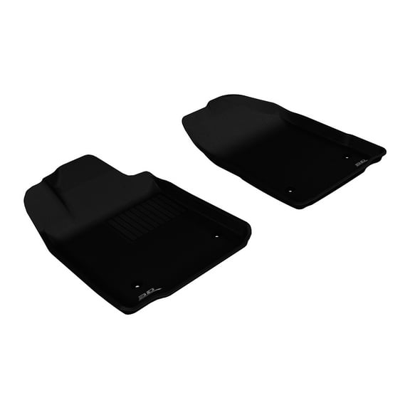 3D MAXpider Custom Fit Kagu Floor Mat (Black) for 2007-2012 Lexus ES350-1ST Row