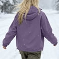 thumbnail image 4 of Admvng Women's Windproof Jacket Half Zip Pullover Drawstring Pocket Lightweight Water Resistant Outdoor Travel Windbreaker Coat, 4 of 7