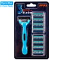 thumbnail image 1 of Reemplazo Recargas Manual Cuchillas Men Safety 3 Capa (17pcs) Azul, 1 of 9