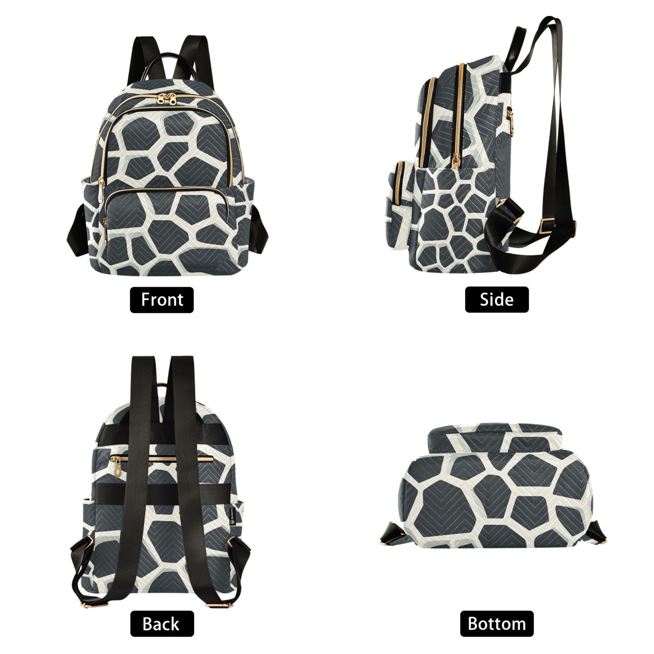 ALAZA Cow Print Womens Travel Laptop Backpack Large Daypack Ladies Shoulder Bags S