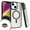 Clear / Black, variant on For Apple iPhone 15 (6.1") Magnetic Case with Built in Magnets Compatible with MagSafe, Clear Slim Hybrid Frame Bumper Phone Case Cover by Xpression - Clear / Blue