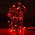 thumbnail image 3 of Guirnalda de luces a pilas oso de fresa paquete de 4 mini 3 pilas AAA cable de cobre luces LED m rojo, 3 of 5