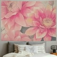 thumbnail image 2 of BCIIG Pink Gold Flower Tapestry Wall Hanging Home Decor Art 50x40inch, 2 of 6