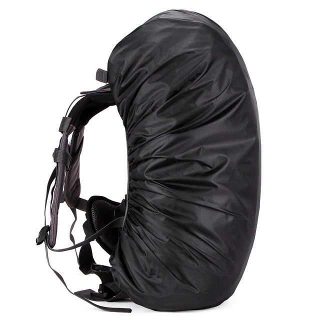 Caso De La Cubierta De La Lluvia Estuche impermeable ajustable para mochila a prueba de polvo de 45L (negro) Likrtyny Para Estrenar