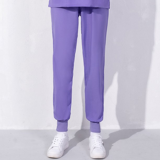 Pantalones de enfermera blancos Pantalones de enfermera para mujer Pantalones de verano finos con cintura elástica Pantalones azules de talla grande Pantalones de trabajo médico