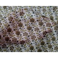 thumbnail image 4 of oneOone Silk Tabby Fabric Leaves & Floral Block Printed Craft Fabric BTY 42 Inch Wide, 4 of 4