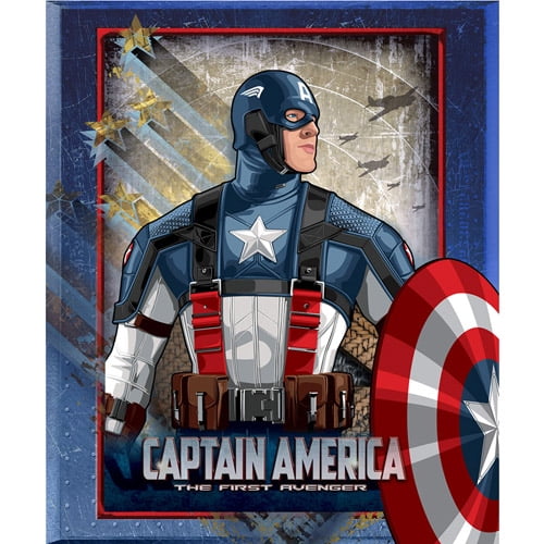 Marvel Captain America 60 X 50 Fleece Throw Walmart Com Walmart Com
