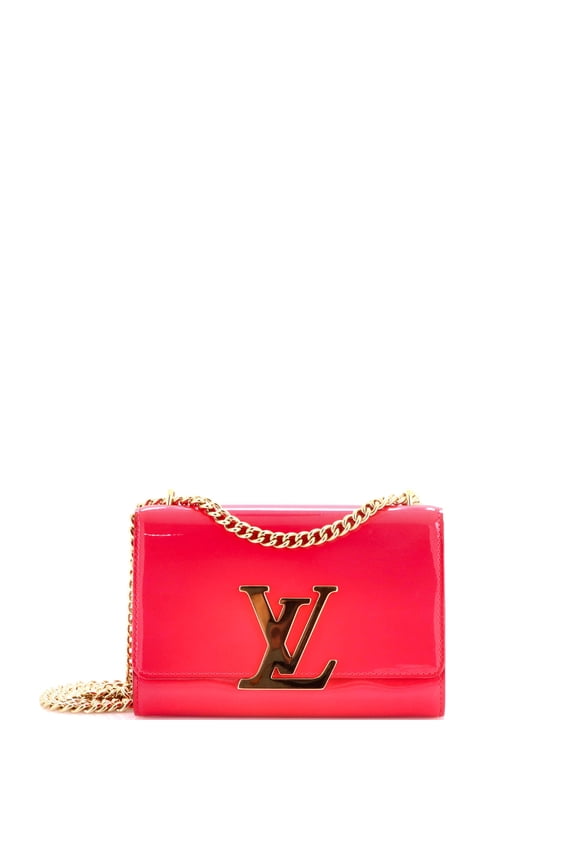 Pre-Owned Chain Louise Clutch Patent MM By Rebag