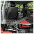 thumbnail image 4 of For 2022 – 2024 Dodge RAM 1500 FH Group Neoprene Waterproof Custom Fit Car Seat Covers  - Front Red, 4 of 4
