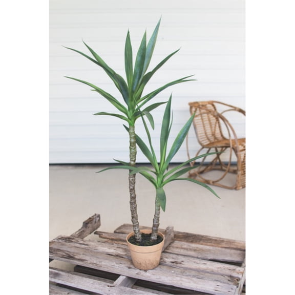 Kalalou Inc Artificial Heneken Plant With Faux Terracotta Pot