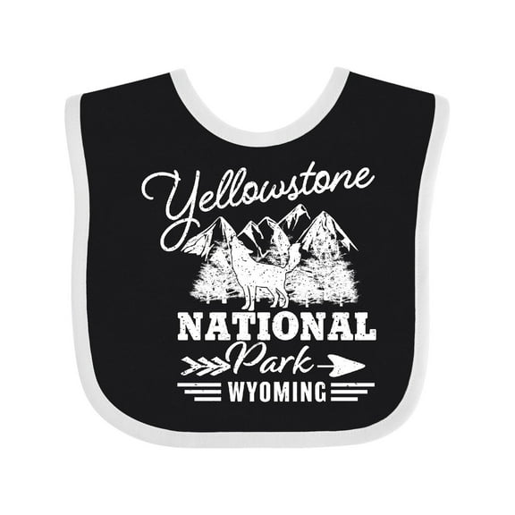 Inktastic Wyoming Yellowstone National Park Boys or Girls Baby Bib