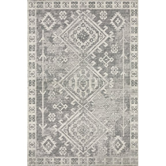 Dalyn Brisbane Area Rug BR2 Br2 Silver Silver Diagonal Diamonds 3' x 5' Rectangle