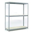 thumbnail image 3 of Wide Span Rack With 3 Shelves Wood Deck, 1200 Lb Capacity Per Level, 60"W x 36"D x 96"H, 3 of 3