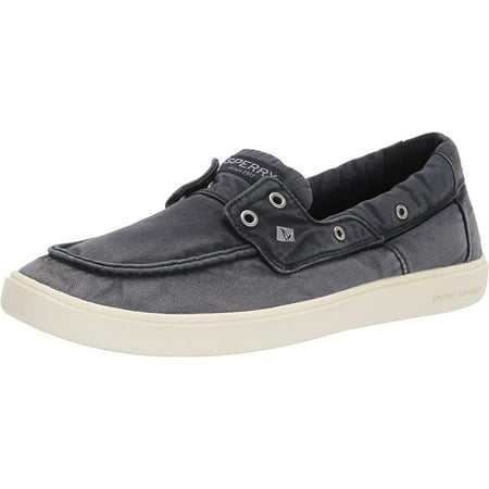 

Sperry Mens Outer Banks 2-Eye Sneaker 7.5 Black Twill