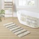 thumbnail image 5 of Ink⋼ Alfombra De Baño Textura Tejida A Mano Rayas Peludas Suave Y Absorbente De Agua Boho Baño D?Cor Alfombrillas De Baño Antideslizantes Absorbentes Alfombrillas De Secado Rápido Para Bañera Ducha As, 5 of 5