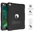 thumbnail image 4 of Dteck iPad 6th Generation Case with PET Screen Protector, Kids Case For iPad 5th Gen with Pencil Holder, Heavy Duty Rugged Dropproof Shockproof Case Kickstand Protective Cover, Black, 4 of 8