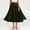 Army Green, variant on Flax A Line Skirt Ankle Skirt Women's Solid Color Elastic Waist Flax A Line Ankle Length Pull On Skirt Breathable Summer Casual Beachwear A Line Skirt