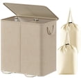 thumbnail image 1 of Cesto de ropa Lifewit doble con tapa y bolsas extraíbles 136 L, 1 of 6