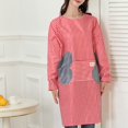 thumbnail image 4 of Long Sleeve Apron Household Kitchen Wipe Hands Waterproof Clothes Baking Smock, 4 of 10