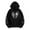 Black, variant on Fesfesfes Hoodie Jacket for Women Gothic Style Sleeve Hoodlies Zipper Thermal Hoodie Zip Up Coat Plus Size Jacket