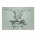 thumbnail image 1 of Retro Cutting Board, Angel Greek Muse on NeoClassic Pillars Relic Print Antique Neutral Toned Graphic Print, Decorative Tempered Glass Cutting and Serving Board, Small Size, White, by Ambesonne, 1 of 1