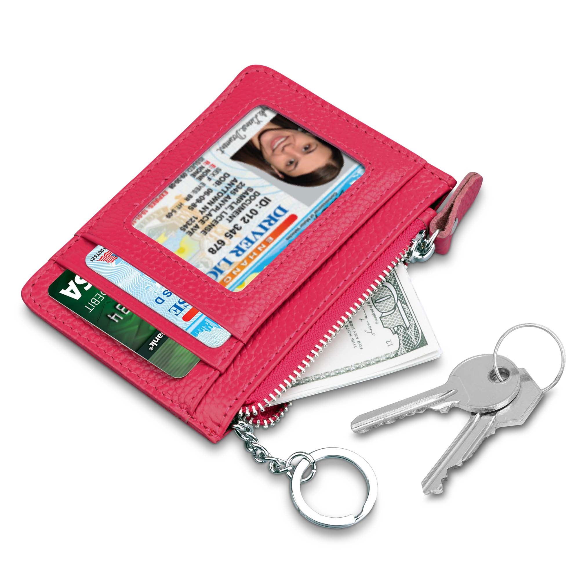 Just Smoke Weed Black Credit Card With Zipper Wallet Business Casual Hand Wallet