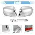 thumbnail image 4 of Unique Bargains 1 Set Car Exterior Chrome Plated Mirror Cover Door Handle Cover Cap Overlay for Toyota Tacoma 2005-2010, 4 of 6