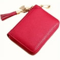 thumbnail image 6 of Womens Coin Purse Credit  Zip Leather Card Case RFID Blocking, 6 of 9