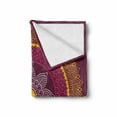thumbnail image 2 of Mandala Soft Flannel Fleece Throw Blanket, Ornamental Vintage Design with Folklore Geometric Circular Elements Pattern, Cozy Plush for Indoor and Outdoor Use, 70" x 90", Multicolor, by Ambesonne, 2 of 6