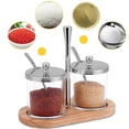thumbnail image 5 of Tarro de vidrio para condimentos, caja de condimentos, sal y azúcar, especias, pimienta, condimento, juego de dos tarros, suministros de cocina, 5 of 5