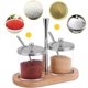 thumbnail image 5 of Tarro de vidrio para condimentos, caja de condimentos, sal y azúcar, especias, pimienta, condimento, juego de dos tarros, suministros de cocina, 5 of 5