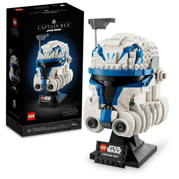 LEGO Star Wars Captain Rex Helmet Building Set, The Clone Wars Collectible Model for Adults, Star Wars Memorabilia, Graduation Gift Idea, 75349