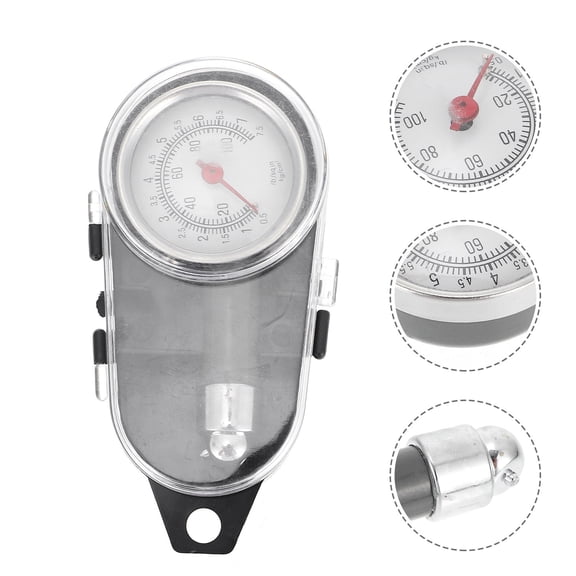 GOOHOCHY Stainless Steel Car Tire Pressure Gauge for Detection and Safety Protection Silver 1pc