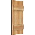 thumbnail image 2 of 10 3/4"W X 22"H Timbercraft Two 5 3/8" Boards Joined Board-N-Batten Shutters, Rough Sawn Western Red Cedar (Per Pair), 2 of 13