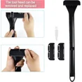 thumbnail image 6 of New chest shaver shaver long handle shaver manual hair removal knife leg back hair removal instrument (black.), 6 of 6