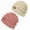 2-Beige/Skin Pink, variant on Rosoz Women's Slouchy Beanies 2-Pack, Knit Warm Winter Hats for Women, Thick for Cold Weather