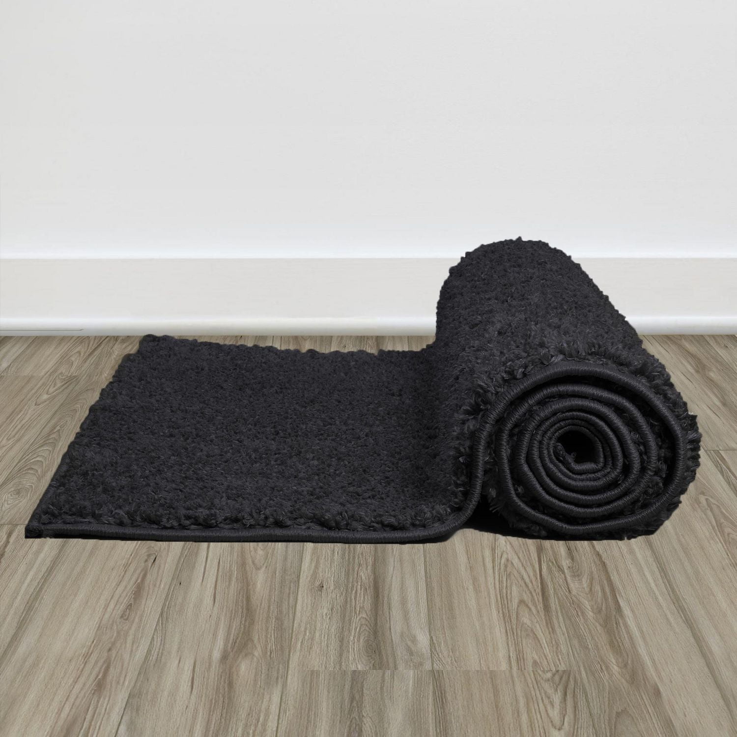 Ottomanson Non-Slip Rubberback Soft Shag Runner Rug for Hallway and Bathroom, Area Rug for Living Room, Bedroom, Dining Room