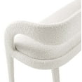 thumbnail image 6 of Modway Pinnacle 20" Upholstered Boucle Fabric Accent Bench in Ivory, 6 of 9