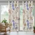 thumbnail image 6 of Summer Ocean Outdoor Curtains for Patio Waterproof, Seahorse Seashell Starfish Vintage Sailing Boat Grommet Curtains for Porch Outside Privacy Drape for Gazebo Garden Pergola, 1 Panel, 54x84in, 6 of 9